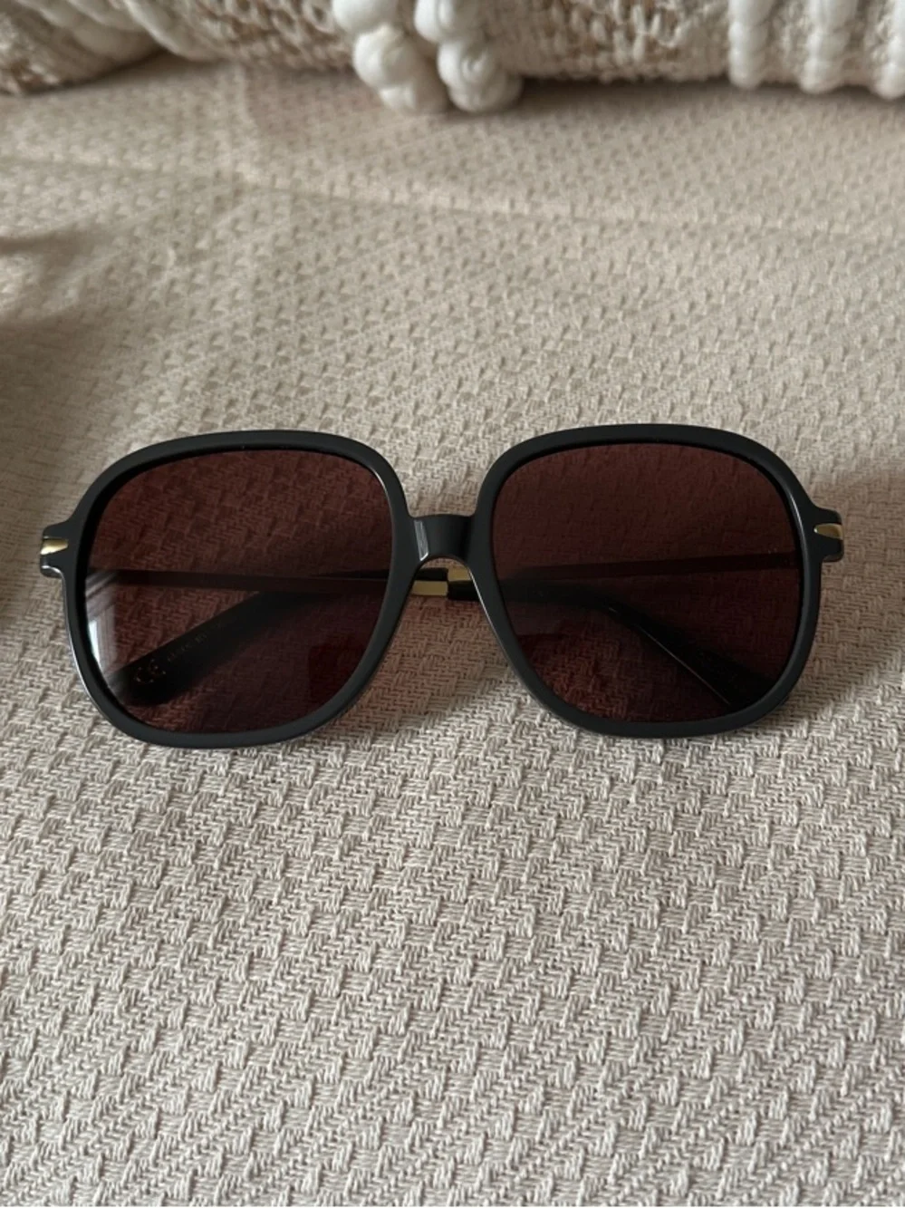 Madewell “The Brunch” oversized sunglasses in thunderstorm gray